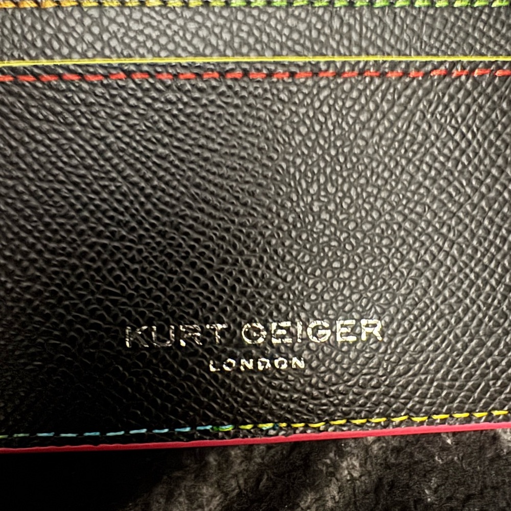 Kurt Geiger Black Card Holder - Neon - Picture 4 of 5